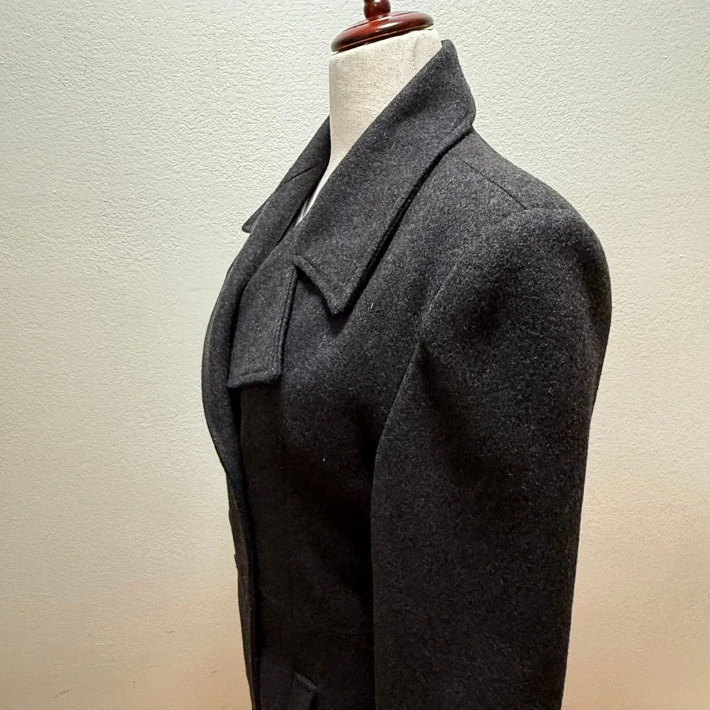Vingtage Wool Blend Double Breasted Pea Coat Made in USA Coat‎ Women Size Medium
